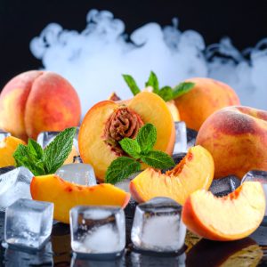 معسل خالي من النيكوتين بطعم الخوخ